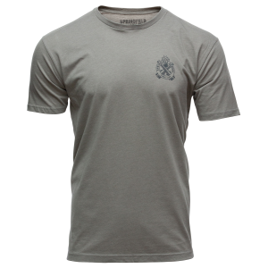 Springfield Armory GEP7122S Out West Men's Stone Gray Cotton/Polyester Short Sleeve Small - Springfield Armory