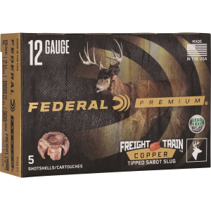 Federal P152FT Premium Freight Train 12Gauge 2.75 SlugShot 5 Per Box/10 Case, Shotshell Slug Loads