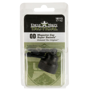 Uncle Mikes 18112 Mag Cap Swivel Set made of Steel with Blued Finish, 1 in Loop Size & Quick Detach Style for Mossberg 590, 835 Includes Two Super Swivels