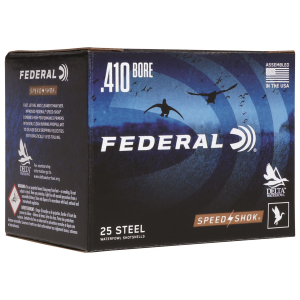 Federal WF4136 Speed-Shok 410Gauge 3 in 3/8oz 6Shot 25 Per Box/10 Case, Shotgun Shells