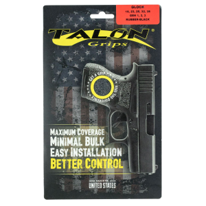 Talon Grips 104R Adhesive Grip Compatible w/Glock Gen1-3 Glock 19/23/25/32/38, Black Textured Rubber