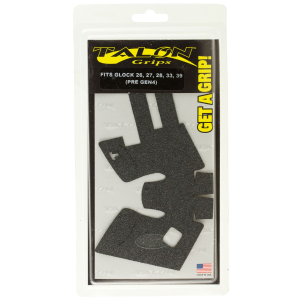 Talon Grips 105G Adhesive Grip Compatible w/Glock 26/27/28/33/39 Gen3, Black Textured Granulate