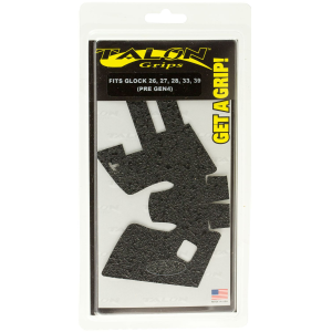 Talon Grips 105R Adhesive Grip Compatible w/Glock 26/27/28/33/39 Gen3, Black Textured Rubber
