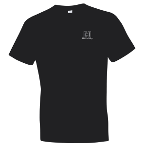 Hornady Gear 30123 Fueled By Hornady Black Cotton, Short Sleeve Semi-Fitted Large, Graphic Tee