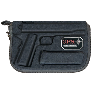 GPS Bags 907PC Custom Molded w/ Lockable Zippers Internal Mag Holder & Black Finish for Glock 17/19/22/23/26/27