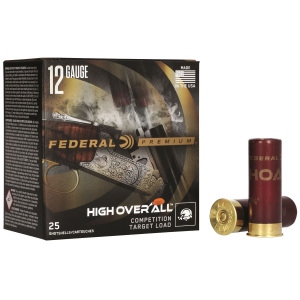 Federal HOA12H8 Premium High Over All 12Gauge 2.75 in 1 1/8oz 8Shot 25 Per Box/10 Case, Shotgun Shells