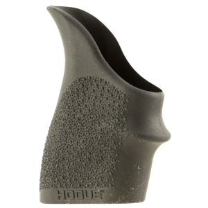 Hogue 18300 HandAll Beavertail Grip Sleeve made of Rubber with Textured Black Finish & Finger Groove for S&W M&P Shield (45); Kahr P-Series, CW (9 & 40)