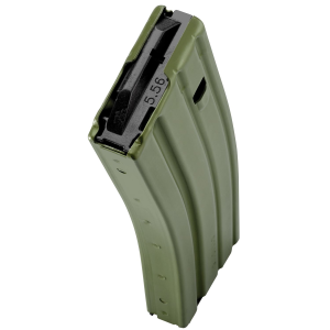 DuraMag 3023008175CPD AR-15 Duramag Speed 30rd 300 Blackout/223 Cal/5.56 OD Green Aluminum, Magazine