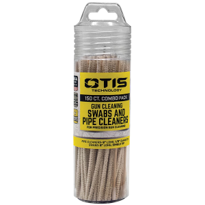 Otis FG241857 Swabs & Pipe Cleaners Combo Pack Cotton/Wood 6 in Long 100 Swabs/50 Pipe Cleaners Includes Reusable Storage Tube