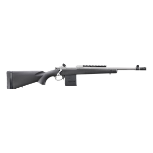 Ruger 6829 Scout Sports South Exclusive 308 Win 10+1 16.10 in Matte Stainless Threaded Barrel, Matte Stainless Steel Receiver w/Picatinny Rail, Black Synthetic Fixed Stock, Right Hand, Rifle