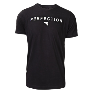 Glock AA75128 Perfection, Pistol Black Cotton Short Sleeve 2XL Graphic T Shirt