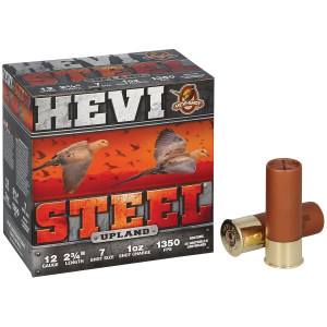 HEVI-Shot HS61266 Upland 12Gauge 2.75 1oz 6Shot 25 Per Box/10 Case, Shotshell Non-tox Loads