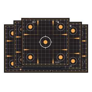 EZ-Aim 1531410 Splash Reactive Sight-In Grid Impact Enhancement Adhesive Black / Orange 10 Pack