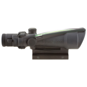 Trijicon 100156 ACOG Black Hardcoat Anodized 3.5x35mm Illuminated Green Horseshoe .223/5.56 BDC Reticle, Rifle Scope