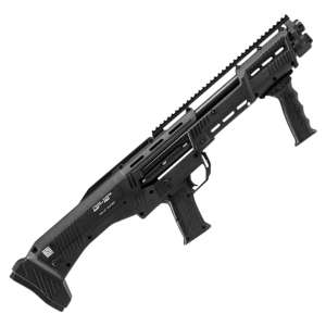 Standard Mfg DP12 DP-12 12 Gauge Pump 3 in 14+2 18.88 in Black Double Barrel, Black Picatinny Rail Aluminum Receiver, Picatinny Handguard, Black Synthetic Stock, Shotgun