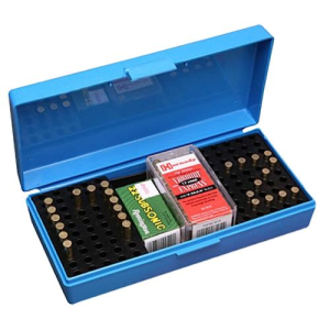 MTM Case-Gard SB20020 SB-200 Multi-Caliber Rimfire, Rifles Blue Polypropylene 100-250rd