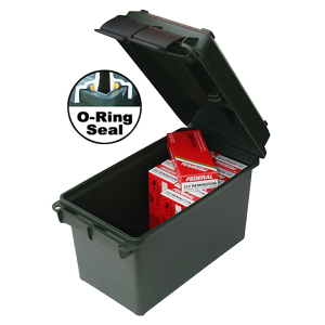 MTM Case-Gard AC50C40 Ammo Can 50 Cal, Rifle Black Polypropylene 7.4 in x 13.5 in x 8.5 in 25 lbs