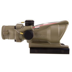 Trijicon 100310 ACOG FDE 4x32mm Illuminated Red Chevron .223/5.56 BDC Reticle, Rifle Scope