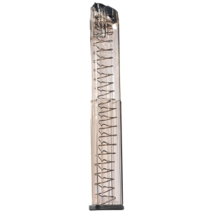 ETS Group SMKGLK1840, Pistol Mags 40rd Extended 9mm Luger Compatible w/ Glock 17/19/26/45/18/19X/34 Smoke Polymer, Magazine