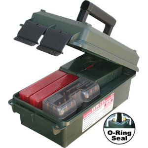 MTM Case-Gard AC30C11 Ammo Can Multi-Caliber, Rifle/, Handgun Forest Green Polypropylene