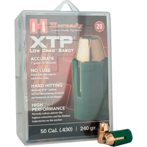 Hornady 6720 XTP 50Cal Sabot XTP Hollow Point 240gr 20 Per Box/10 Case