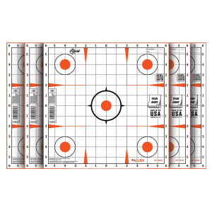 EZ-Aim 15333100 Sight-In Grid Self-Adhesive 12 in x 12 in Orange/White 100 Per Pack Paper Targets