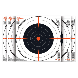 EZ-Aim 15334100 Shooting Bullseye Hanging 12 in x 12 in Black/White 100 Per Pack Paper Targets