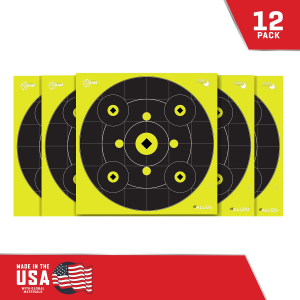 EZ-Aim 15582 Official IBS Rimfire Non-Adhesive White/Green 25 Pack Paper Targets