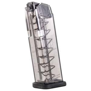ETS Group SMKGLK1910, Pistol Mags 10rd Limited 9mm Luger Compatible w/ Glock 19/26 Smoke Polymer, Magazine