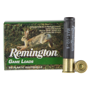 Remington Ammunition 20014 Game Load 410Gauge 2.50 in 1/2oz 6Shot 20 Per Box/10 Case, Shotgun Shells