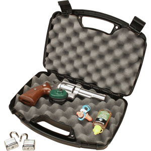 MTM Case-Gard 80740 Single, Handgun Case 13 in Black, Handgun Polypropylene
