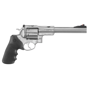 Ruger 5507 Super Redhawk Large Frame 480 Ruger 6rd 7.50 in Satin Stainless w/Integral Mount Barrel, Satin Stainless Steel Cylinder & Frame, Hogue Tamer Monogrip, Transfer Bar Safety, Exposed Hammer , Revolver