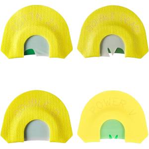 HS Strut STR05930 Premium Flex 4 Diaphragm Call Attracts Turkey Species Yellow Contains 4 Calls