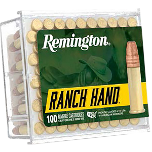 Remington Ammunition R21263 Ranch Hand 22LR 42gr Plated Lead Round Nose 100 Per Box/50 Case, Rimfire Ammuinition