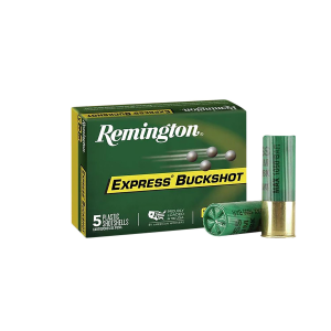 Remington Ammunition 20620 Express Buckshot 12Gauge 2.75 in 00Buck Shot 5 Per Box/50 Case, Shotgun Shells