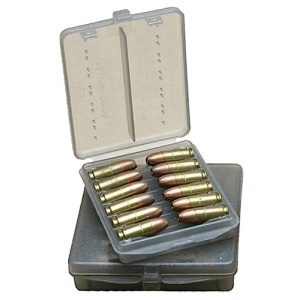 MTM Case-Gard W184541 Ammo Wallet, Handgun 45 ACP 18rd Clear Smoke Polymer