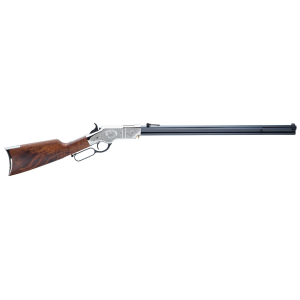 Henry H011SD Original Silver Deluxe Full Size 44-40 Win 13+1 24.50 in Blued Octagon Barrel, Engraved Nickel-Plated Steel Receiver, American Walnut Wood Stock Right Hand, Rifle