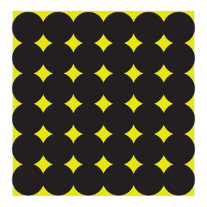 Birchwood Casey 34115 Shoot-N-C Pasters Black Adhesive Paper 1 in 12 PK