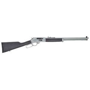 Henry H009GAW Side Gate All Weather Full Size 30-30 Win 5+1 20 in Hard Chrome Plated Steel Barrel, Satin Hard Chrome Steel Receiver, Stained Hardwood Stock Right Hand, Rifle