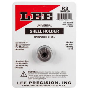 Lee Precision 90004 Shell Holder Universal #19R 9mm Luger / 38 ACP / 40 S&W