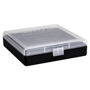Berrys 16678 Ammo Box 40 S&W/45 ACP Clear/Black Polypropylene 100rd