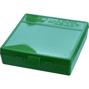 MTM Case-Gard P1004510 Case-Gard P-100 Multi-Caliber, Handgun Green Polypropylene 100rd