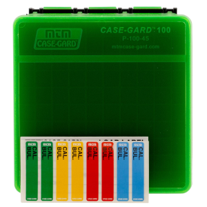 MTM Case-Gard P1004516T Case-Gard P-100 45 ACP - 10mm Auto Green Plastic 100rd