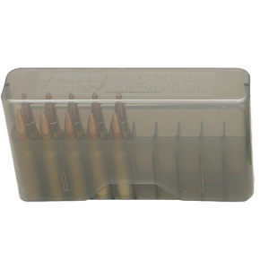 MTM Case-Gard J20XS41 J-20 Slip Top Multi-Caliber, Rifle Clear Smoke Polypropylene 20rd
