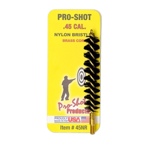 Pro-Shot 45NR Bore Brush .45 Cal, Rifle #8-32 Thread Nylon Bristles Brass Core