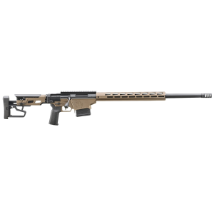 Ruger 18106 Precision 300 Win Mag 10+1 26 Black Heavy Contour Threaded BBL, Smoked Bronze Cerakote Pic Rail Stainless Rcvr, M-LOK Handguard Adj Folding Black Stock, Black Magpul K2-XL Grip,Tactical Rifles