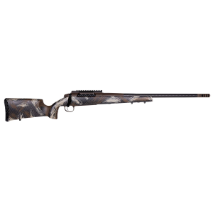Weatherby 3WACT28NOR4B 307 Alpine CT Full Size 28 Nosler 3+1 24 Carbon Fiber BSF Threaded Barrel, Chocolate Brown Cerakote Pic Rail Receiver, Fixed Peak 44 Bastion WYO Brown w/Backpack Brushed Accents Carbon Fiber Stock, Rifle