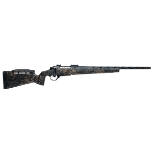 Seekins Precision 0011710291-F Havak PH3 300 PRC 22 Black Fluted Threaded BBL, Black Pic Rail Steel Rcvr, Adj Cheek Riser Woodland Shadow Synthetic Stock,Rifle