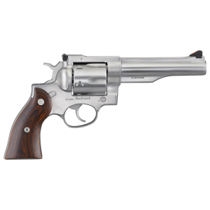 Ruger 5043 Redhawk 44 Special/44 Rem Mag 6rd, 5.50 Satin Stainless Steel Barrel, Dual Chambered Satin Stainless Cylinder & Frame, Hardwood Grip, Revolver