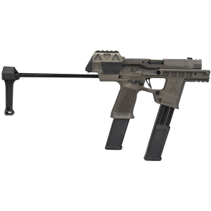 Sig Sauer 320FLUX9LEGION P320 Flux Legion Full Size Frame 9mm Luger 30+1 3.90 Blk  BBL, Legion Gray Cera Integrated Compensator/Optic Ready/Serrated Stainless  Slide, Legion Gray Cera Alum Frame w/Pic Rail, Poly Grip &, Pistol